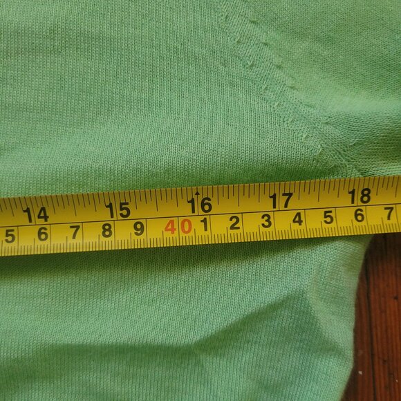Patrick Assaraf Green Merino Cardigan, sz XS-S - Picture 5 of 8